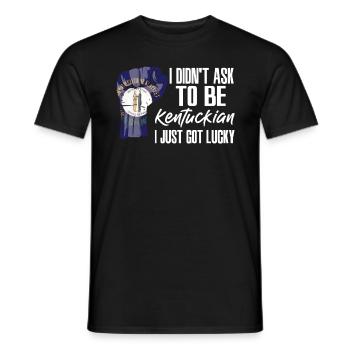 Kentuckianer Amerikaner US-Patriot USA Gewachsen - Männer T-Shirt - Schwarz - Vorne - AI Model Male 178 light (178cm)