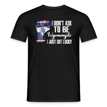 Wyomingite Amerikaner US-Patriot USA Gewachsen - Männer T-Shirt - Schwarz - Vorne - AI Model Male 178 light (178cm)