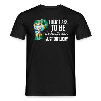 Washington American U.S. Patriot Les États-Unis s’agrandissent - T-shirt homme - noir - Devant - AI Model Male 178 light (178cm)