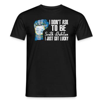South Dakotan American US Patriot USA Grown South - Men's T-Shirt - black - Front - AI Model Male 178 light (178cm)