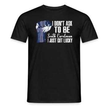 Caroline du Sud Américain U.S. Patriot U.S. - T-shirt homme - noir - Devant - AI Model Male 178 light (178cm)