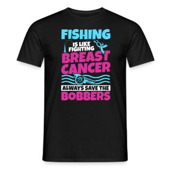 Breast Cancer Awareness Items Breast Cancer Free - Men's T-Shirt - black - Front - AI Model Male 178 light (178cm)