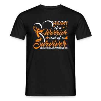 Leukemia Ribbon Leukemia Awareness Week Leukemia - Men's T-Shirt - black - Front - AI Model Male 178 light (178cm)
