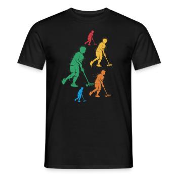 Floorball Innebandy Salibandy Floorball Enfants - T-shirt homme - noir - Devant - AI Model Male 178 light (178cm)