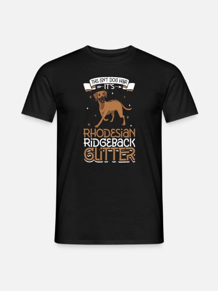 Rhodesian Ridgeback paillettes - T-shirt homme - noir