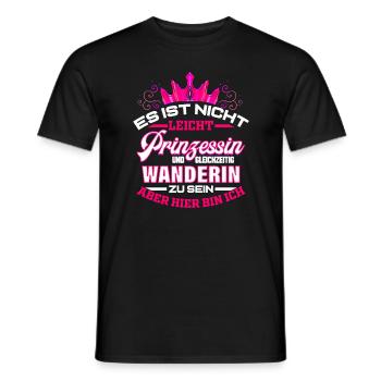 Gebirge Wanderin Lustiges Geschenk Wandern - Männer T-Shirt - Schwarz - Vorne - AI Model Male 178 light (178cm)