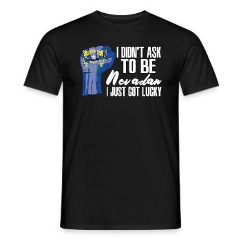 Nevadaner Amerikaner US-Patriot USA Gewachsen - Männer T-Shirt - Schwarz - Vorne - AI Model Male 178 light (178cm)