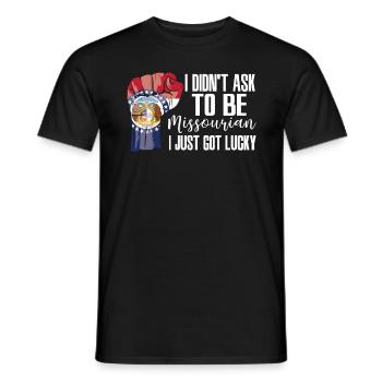 Missourian Amerikaner US-Patriot USA Gewachsen - Männer T-Shirt - Schwarz - Vorne - AI Model Male 178 light (178cm)