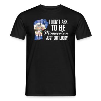 Minnesotan, Américain, Patriote américain, États-Unis - T-shirt homme - noir - Devant - AI Model Male 178 light (178cm)