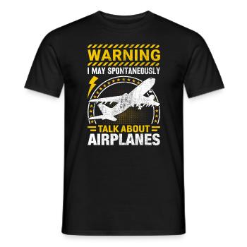pilote, copilote, avion, planeurs, vol - T-shirt homme - noir - Devant - AI Model Male 178 light (178cm)