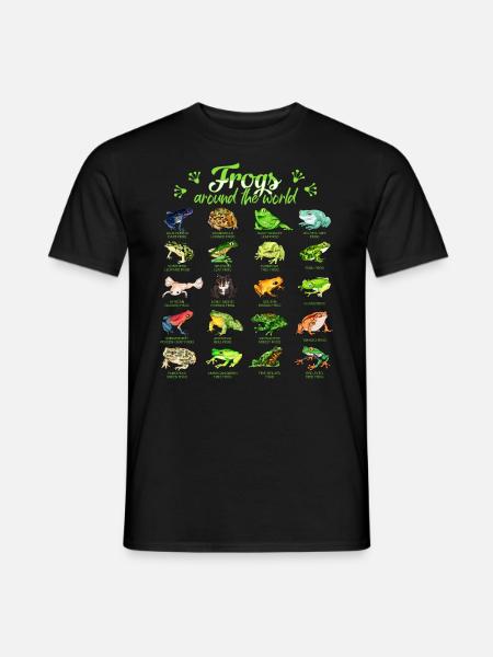 Frogs of the World - Frog - Men's T-Shirt - black
