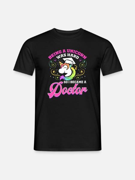Mme docteur diplôme Ph.D. drôle cadeau - T-shirt homme - noir