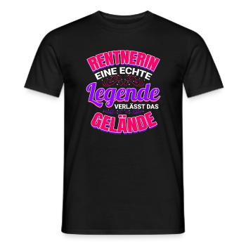 Rentnerin Geschenk für Legende Rente Ruhestand - Männer T-Shirt - Schwarz - Vorne - AI Model Male 178 light (178cm)