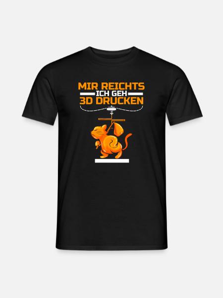 3D Drucker Modellbau Geschenk für Bastler Drucken - Männer T-Shirt - Schwarz