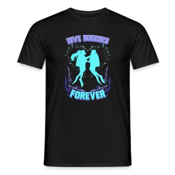 Dive Buddy Diver Partner Gift for - Men's T-Shirt - black - Front - AI Model Male 178 light (178cm)