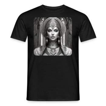 Mystische Fantasy Frau - Männer T-Shirt - Schwarz - Vorne - AI Model Male 178 light (178cm)