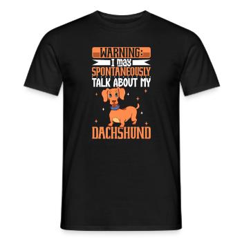 Dackel Liebhaber - Männer T-Shirt - Schwarz - Vorne - AI Model Male 178 light (178cm)