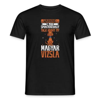 Magyar Vizsla Lovers - Men's T-Shirt - black - Front - AI Model Male 178 light (178cm)