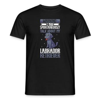 Labrador Retriever Lover - Men's T-Shirt - black - Front - AI Model Male 178 light (178cm)