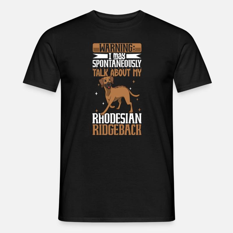 Rhodesian Ridgeback Liebhaber - Männer T-Shirt - Schwarz