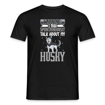 Amoureux des huskys de Sibérie - T-shirt homme - noir - Devant - AI Model Male 178 light (178cm)