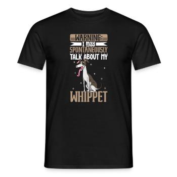 Whippet Lover - Men's T-Shirt - black - Front - AI Model Male 178 light (178cm)
