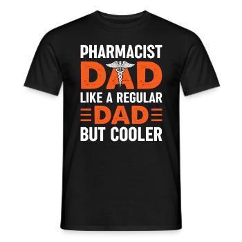 Apothicaire Papa Cool Papa Fête des Pères - T-shirt homme - noir - Devant - AI Model Male 178 light (178cm)