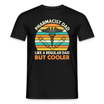 Apothicaire Papa Glacière Papa Santé - T-shirt homme - noir - Devant - AI Model Male 178 light (178cm)