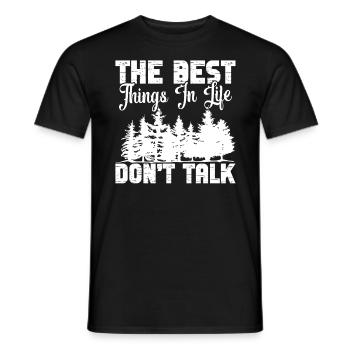 Waldspaziergang Bergsteiger Baumliebhaber Naturlie - Männer T-Shirt - Schwarz - Vorne - AI Model Male 178 light (178cm)