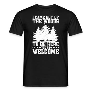 Baumliebhaber Waldspaziergang Bergsteiger Waldbesi - Männer T-Shirt - Schwarz - Vorne - AI Model Male 178 light (178cm)
