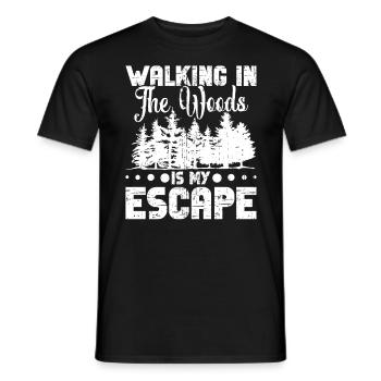 Baumliebhaber Wanderer Hundehalter Hundeliebhaber - Männer T-Shirt - Schwarz - Vorne - AI Model Male 178 light (178cm)