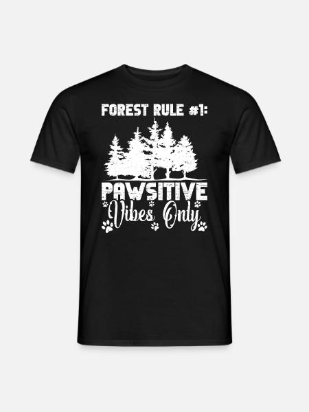 Forest Walk, Dog Owner, Mountaineer, Dog Loving - Men's T-Shirt - black