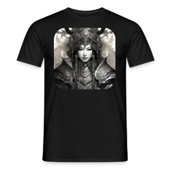 Fière Vierge de bouclier - T-shirt homme - noir - Devant - AI Model Male 178 light (178cm)
