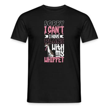 Plans with my Whippet - Men's T-Shirt - black - Front - AI Model Male 178 light (178cm)
