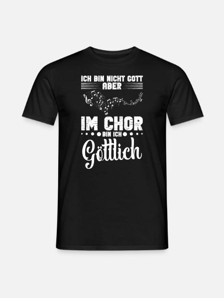 Chorleiter Alt Singen Musiker Bassänger Chorsänger - Männer T-Shirt - Schwarz