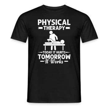 Physiotherapeut Massage Physiotherapeutin Physio - Männer T-Shirt - Schwarz - Vorne - AI Model Male 178 light (178cm)