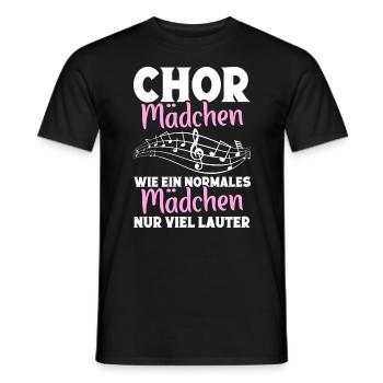 Chorleiter Chorsänger Tenor Singen Musiker Chor - Männer T-Shirt - Schwarz - Vorne - AI Model Male 178 light (178cm)