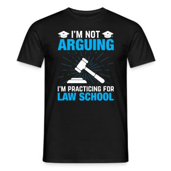 Anwalt Jura Student Anwalt Schule - Männer T-Shirt - Schwarz - Vorne - AI Model Male 178 light (178cm)