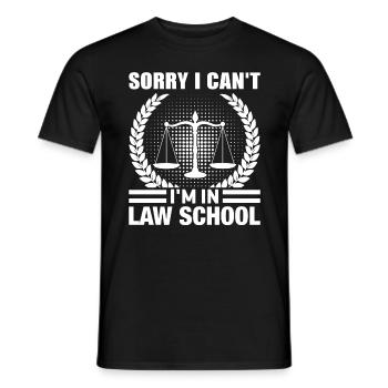 Student Lawyer Become a Lawyer - Men's T-Shirt - black - Front - AI Model Male 178 light (178cm)