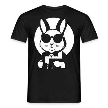Funny French Bulldog with Sunglasses French Bulld - Men's T-Shirt - black - Front - AI Model Male 178 light (178cm)