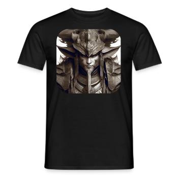 Proud Fantasy Knight - Men's T-Shirt - black - Front - AI Model Male 178 light (178cm)