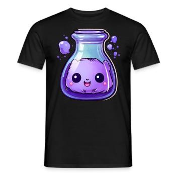Cute Kawaii Potion - Men's T-Shirt - black - Front - AI Model Male 178 light (178cm)