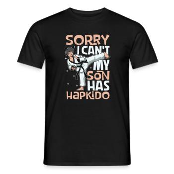 Mon fils fait de l’Hapkido - T-shirt homme - noir - Devant - AI Model Male 178 light (178cm)
