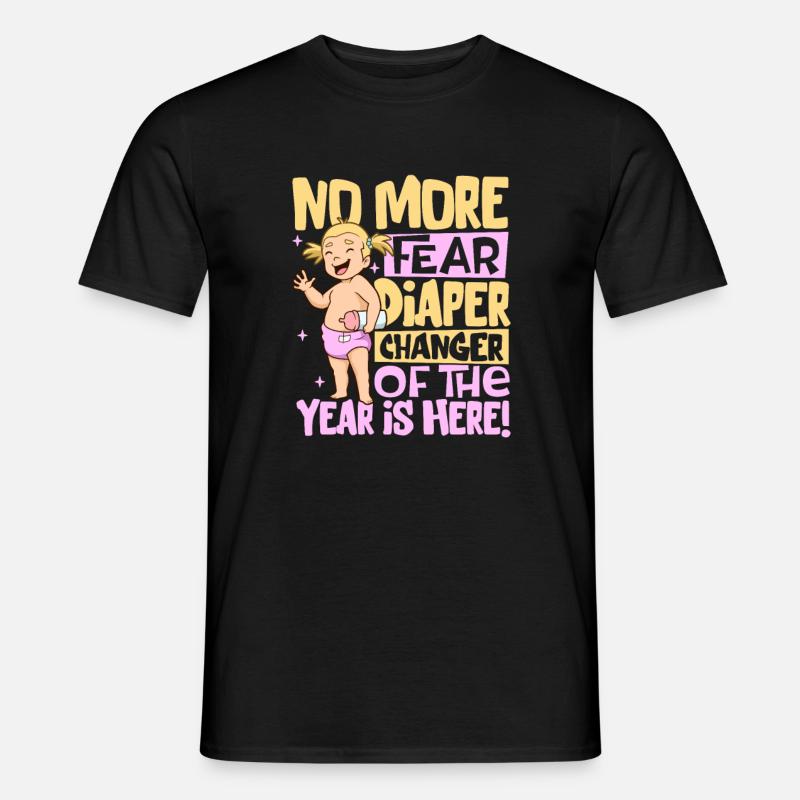Don't Worry - Diaper Changes - Men's T-Shirt - black