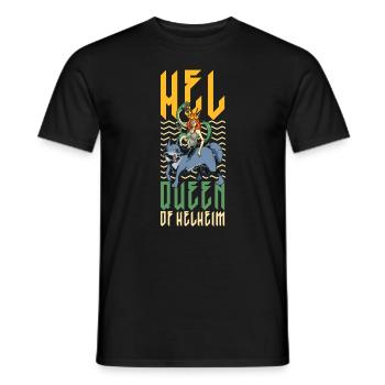 Ruler of the Underworld - Viking Goddess Hel - Men's T-Shirt - black - Front - AI Model Male 178 light (178cm)