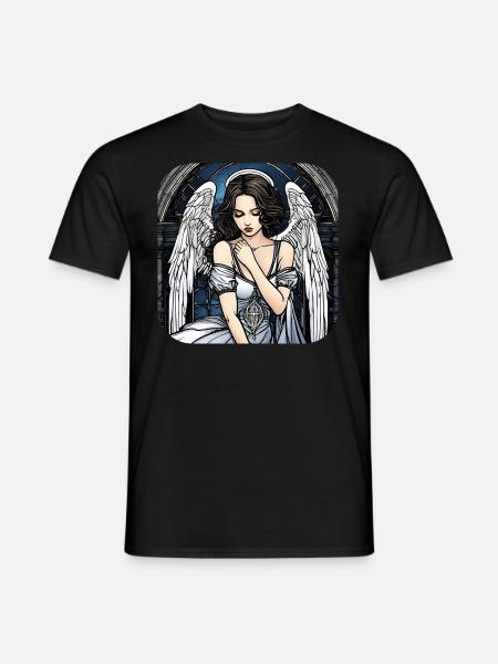Cool Gothic Angel III - Men's T-Shirt - black