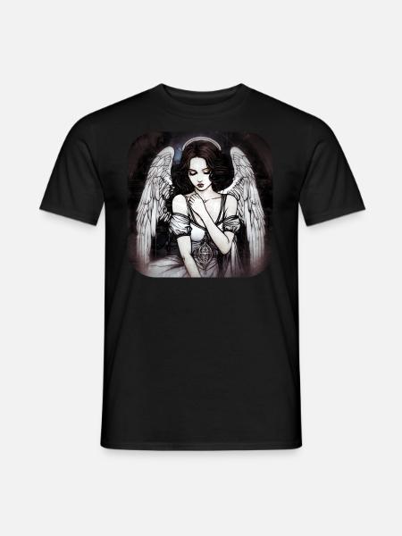 Cool Gothic Angel II - Men's T-Shirt - black