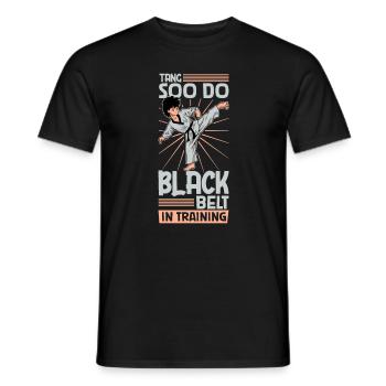 Black Belt in Training - Tang so Do - Men's T-Shirt - black - Front - AI Model Male 178 light (178cm)