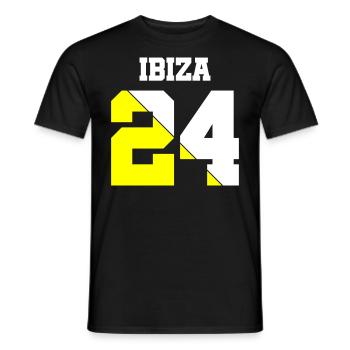 Ibiza 24 - T-shirt homme - noir - Devant - AI Model Male 178 light (178cm)