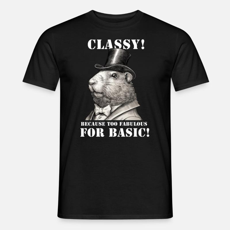 Capybara - Männer T-Shirt - Schwarz